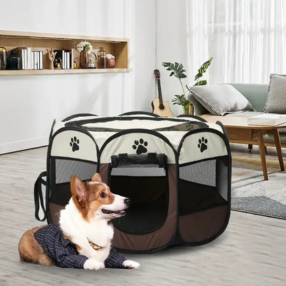 PAW-DOME Tragbares Faltbares OctaPet Zelt