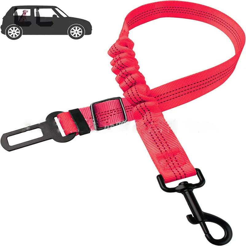 SafeRide FlexGuard – Verstellbarer Hunde-Autosicherheitsgurt mit Elastischer Dämpfung & Reflexion