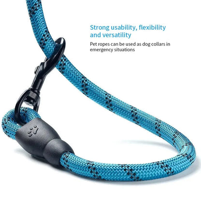 Reflektierende Nylon-Hundeleine 150 cm – Komfort & Sichtbarkeit