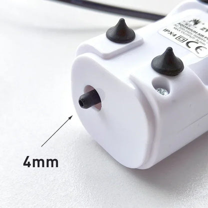 Aquarium-Luftpumpe 3W ultraleise – 3 l/min – Kunststoff – EU-Stecker