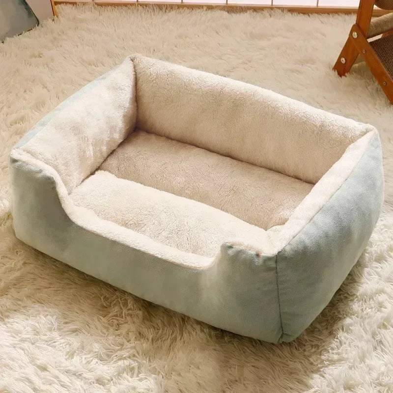 Weiches Hundebett 50x40 cm – Cartoon-Design & warmes Wintermaterial