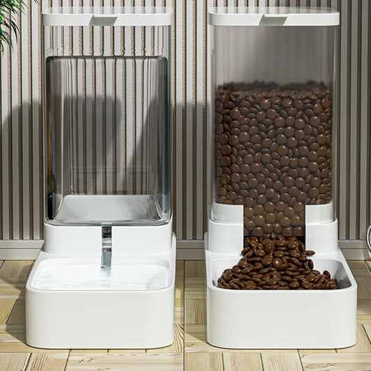 Automatischer Futter- und Wasserspender für Katzen – BPA-freier Kunststoff, 3,8 l