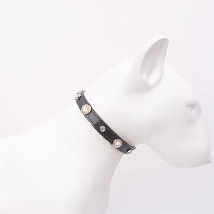 LuckyLuxe Clover Collar – Luxus-Halsband aus PU-Leder