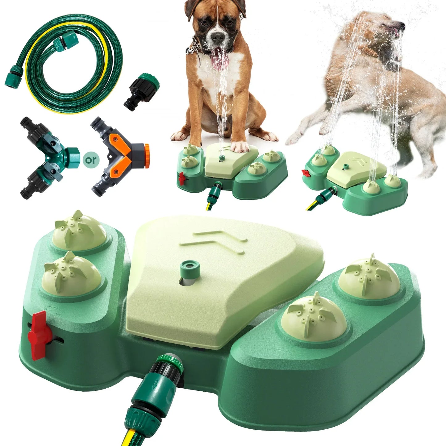 AquaPaws Hunde-Wassersprüher – Interaktives, verspieltes und erfrischendes Wasserspielzeug mit Stufenfunktion