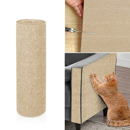 Kratzmatte für Katzen, selbstklebend aus Sisal – individuell zuschneidbar, Möbelschutz