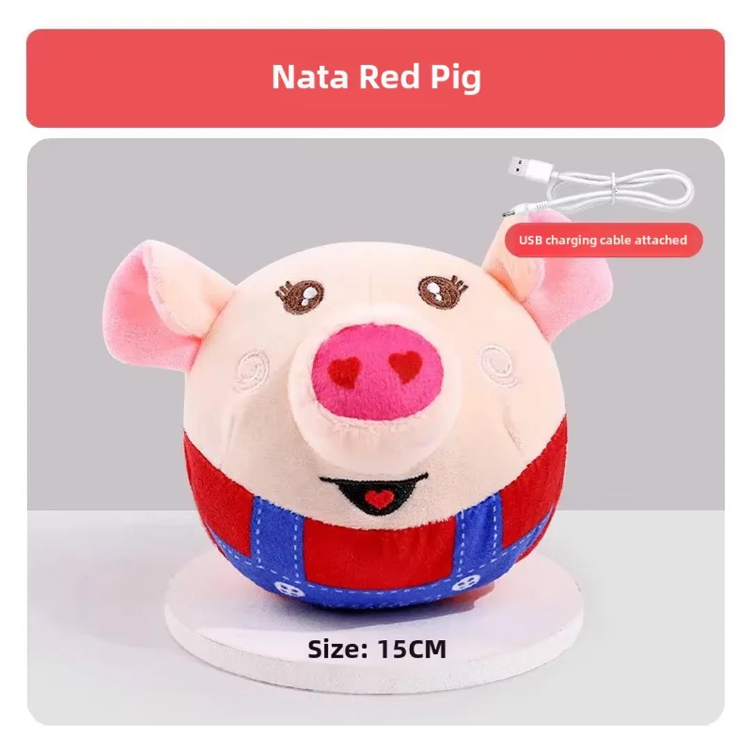 Interaktives, per USB aufladbares Hundespielzeug – Plüschball 15 cm