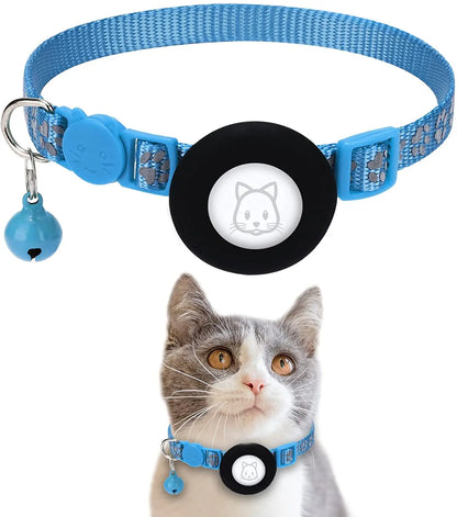 SafePaw Reflektierendes Airtag-Halsband mit Glöckchen