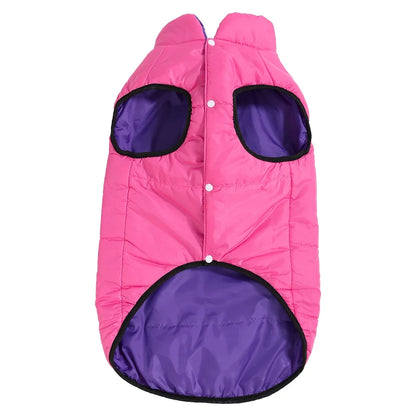 ThermoPaws DuoShield – Wendbare Winterjacke mit Leinenöffnung für Hunde & Katzen