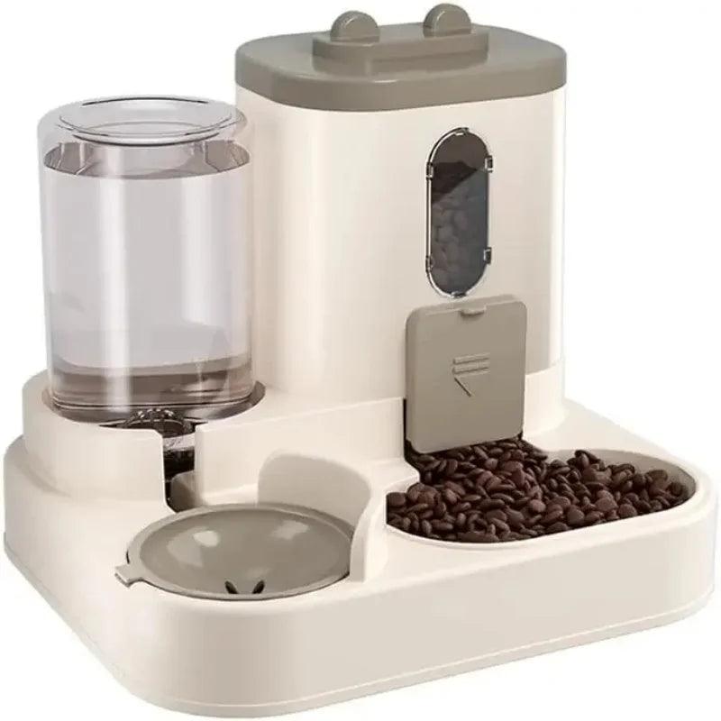PetSmartFlow Automatisches Futter & Wasserspender Set für Hunde & Katzen