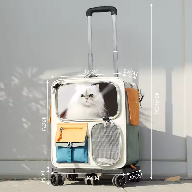 Nylon-Reisetasche für Haustiere – Atmungsaktive Transportbox für Katzen/Hunde