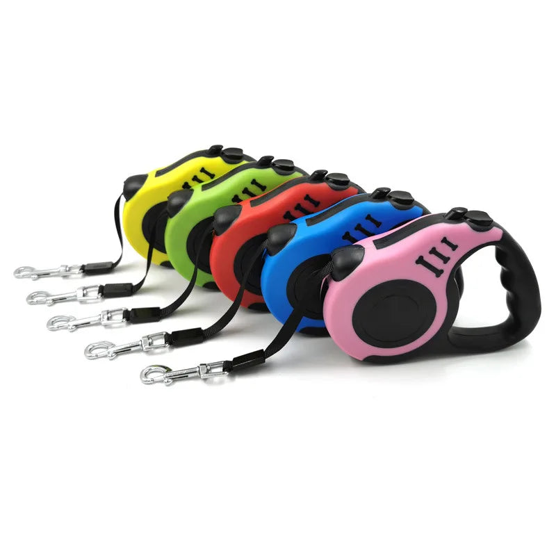 Einziehbare Hundeleine 3 m oder 5 m – Nylon