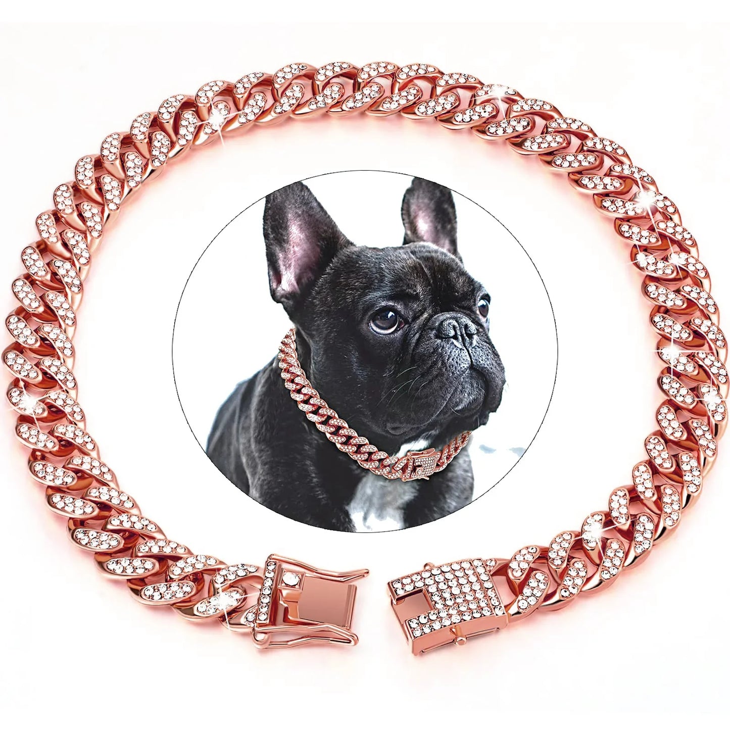 GlamPaw Diamant-Kubanische Gliederkette