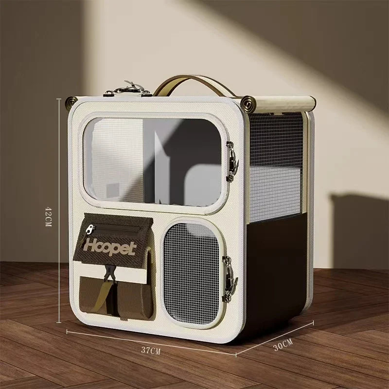 Nylon-Reisetasche für Haustiere – Atmungsaktive Transportbox für Katzen/Hunde