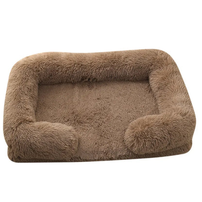 Premium-Hundebett aus dickem Plüsch für große Hunde – Warm und fest (S - XL)