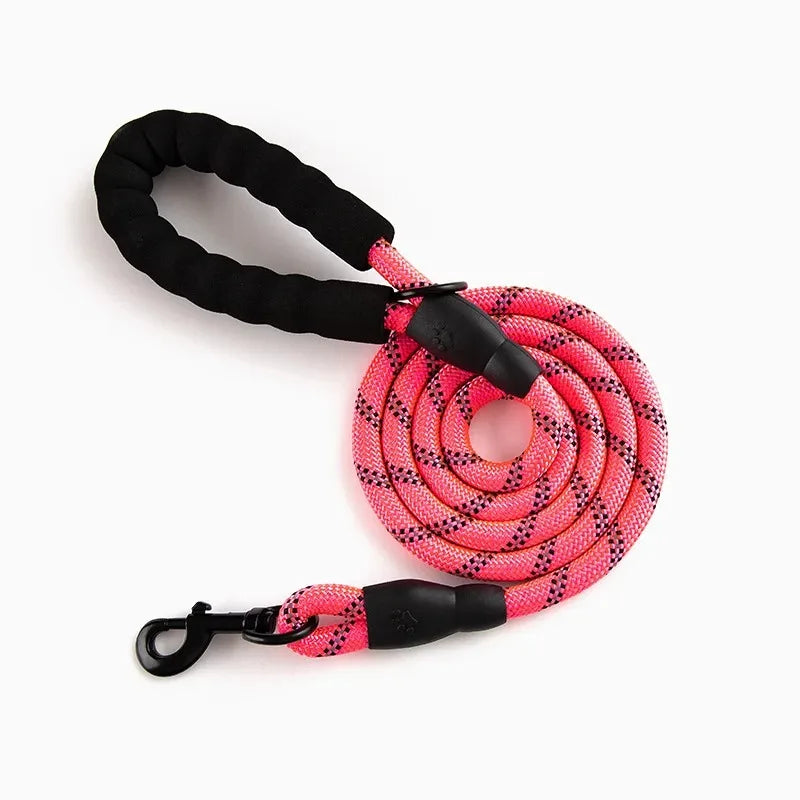 Reflektierende Nylon-Hundeleine 150 cm – Komfort & Sichtbarkeit