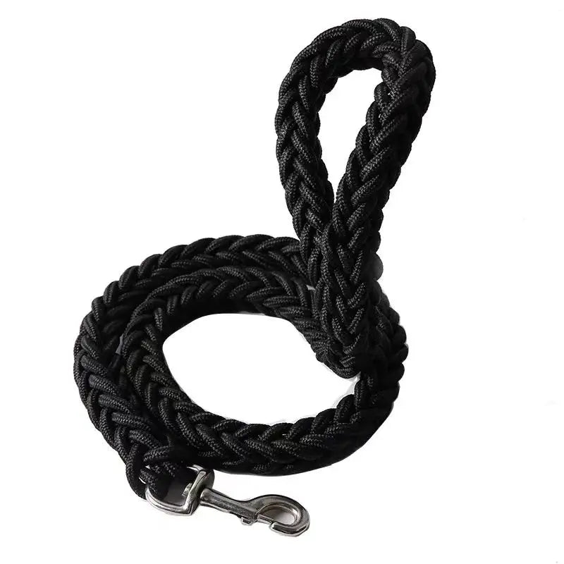 Robuste Nylon-Hundeleine 115 cm – geflochten für große Hunde