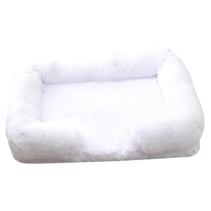 Premium-Hundebett aus dickem Plüsch für große Hunde – Warm und fest (S - XL)