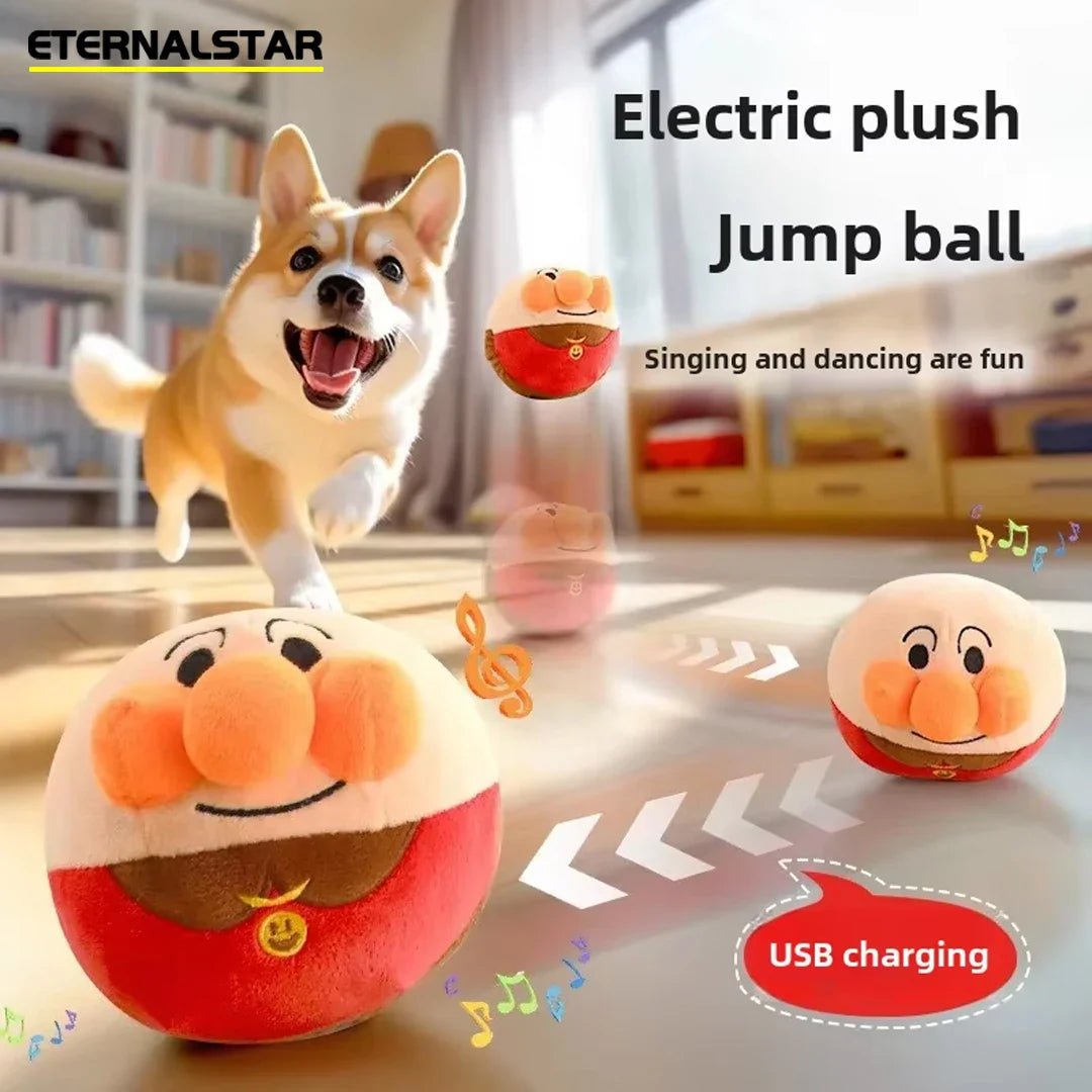 Interaktives, per USB aufladbares Hundespielzeug – Plüschball 15 cm