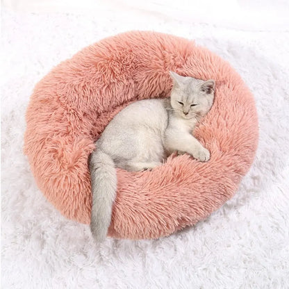 SnugNest Luxus-Rundbett für Haustiere