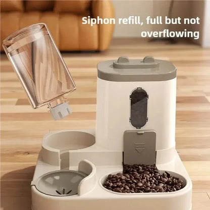 PetSmartFlow Automatisches Futter & Wasserspender Set für Hunde & Katzen