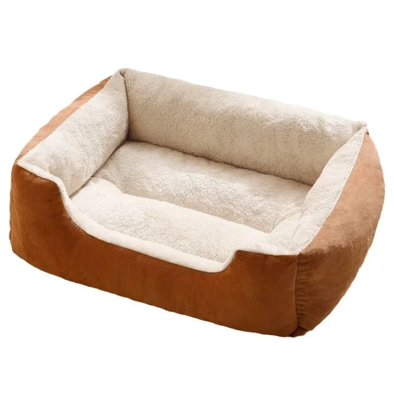 Weiches Hundebett 50x40 cm – Cartoon-Design & warmes Wintermaterial