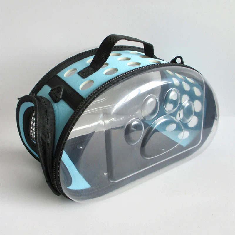 Transparenter Haustierrucksack aus PVC/EVA – Atmungsaktive Tragetasche