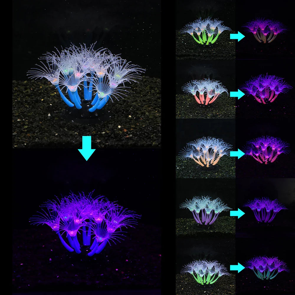 Fluoreszierende künstliche Korallendekoration