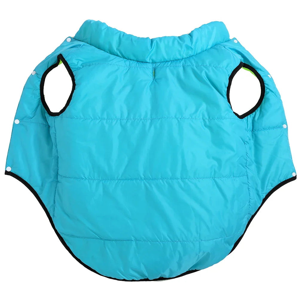 ThermoPaws DuoShield – Wendbare Winterjacke mit Leinenöffnung für Hunde & Katzen