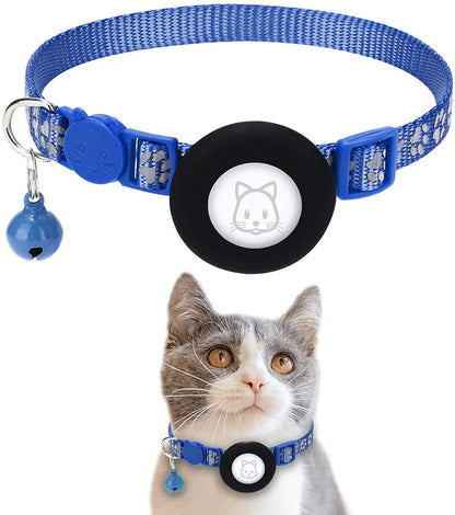 SafePaw Reflektierendes Airtag-Halsband mit Glöckchen