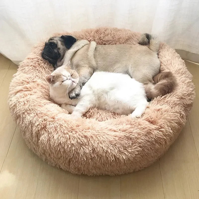 SnugNest Luxus-Rundbett für Haustiere