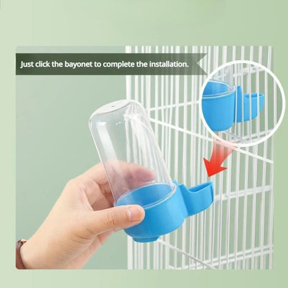 Automatischer Vogelfutter- und Wasserspender – hängend, Kunststoff, 90–200 ml