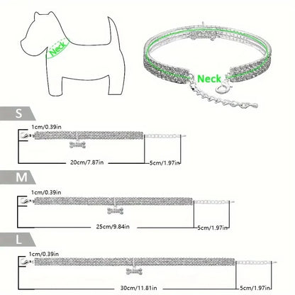 GlamBone Luxus-Hunde- und Katzenhalsband