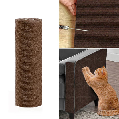 Kratzmatte für Katzen, selbstklebend aus Sisal – individuell zuschneidbar, Möbelschutz