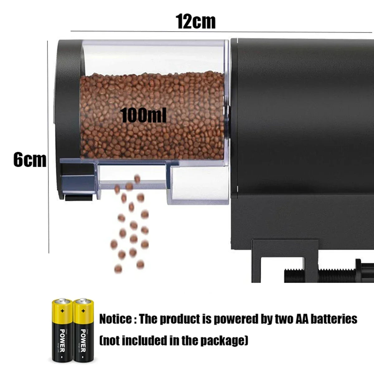 Automatischer Batteriewechsel – 100 ml, aus Kunststoff