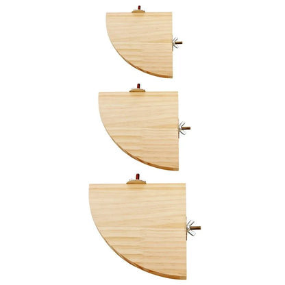 Standard-Papageienstange aus Holz – natur, fächerförmig