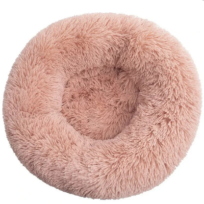 Rundes Plüsch-Haustierbett – Weicher Korb für Hund oder Katze (40–90 cm)