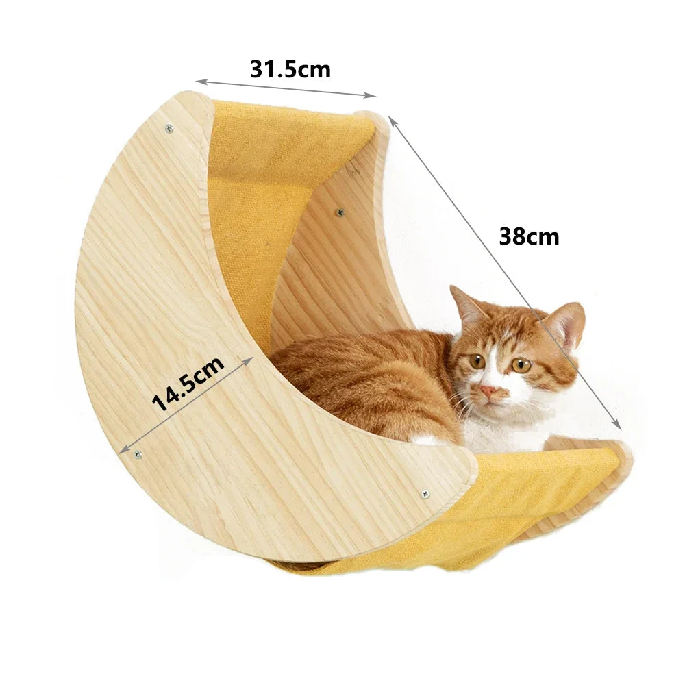 SkyNest Wandmontierter Katzenkletterturm