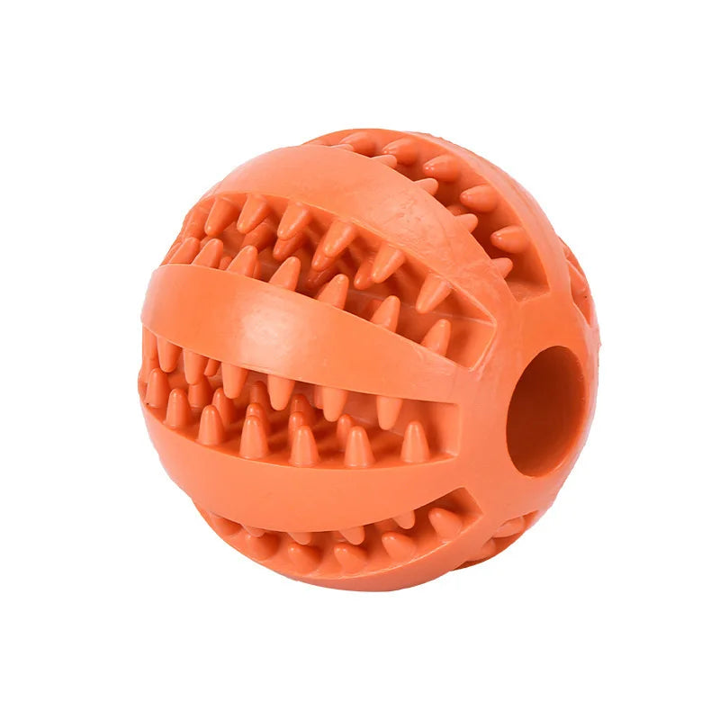 Interaktiver Hundeball aus Gummi – Zahnreinigung, befüllbar, Ø 5/7 cm
