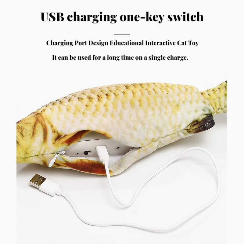 Elektrisches Wels-Spielzeug – USB-aufladbar, Plüsch