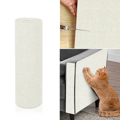 Kratzmatte für Katzen, selbstklebend aus Sisal – individuell zuschneidbar, Möbelschutz