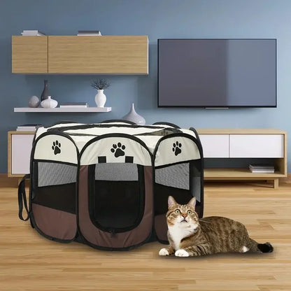 PAW-DOME Tragbares Faltbares OctaPet Zelt