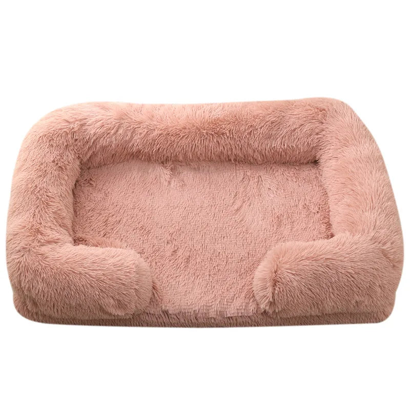 Premium-Hundebett aus dickem Plüsch für große Hunde – Warm und fest (S - XL)