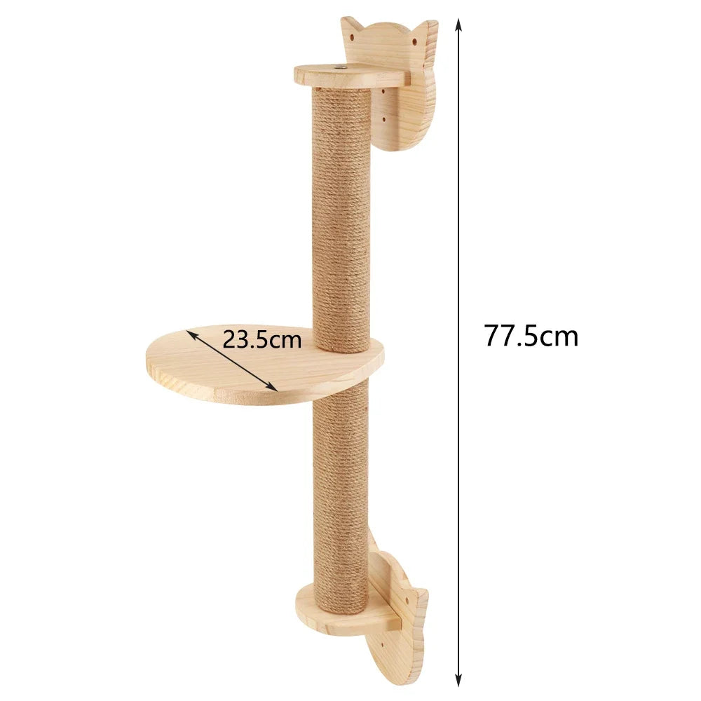 SkyNest Wandmontierter Katzenkletterturm