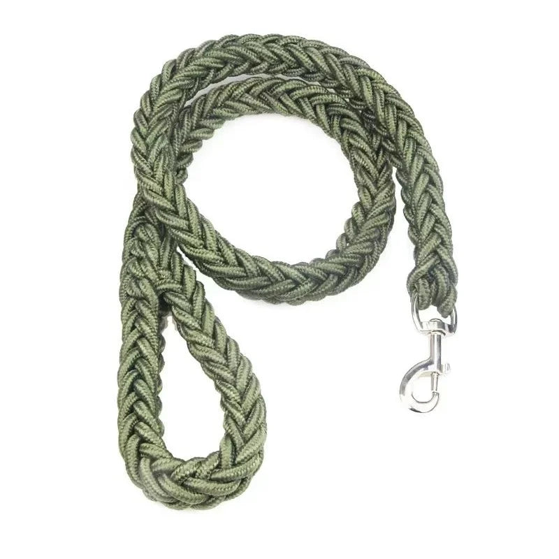 Robuste Nylon-Hundeleine 115 cm – geflochten für große Hunde