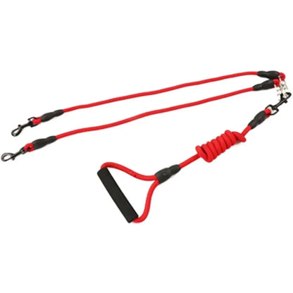 DuoWalk Nylon Doppel-Hundeleine