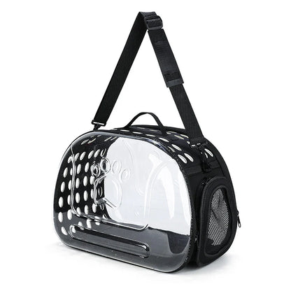 Transparenter Haustierrucksack aus PVC/EVA – Atmungsaktive Tragetasche