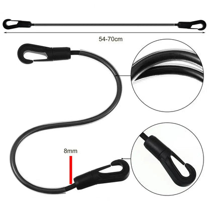 EquiSecure FlexStrap – Elastische Beinschnallen für Pferdedecken mit Doppelkarabinern