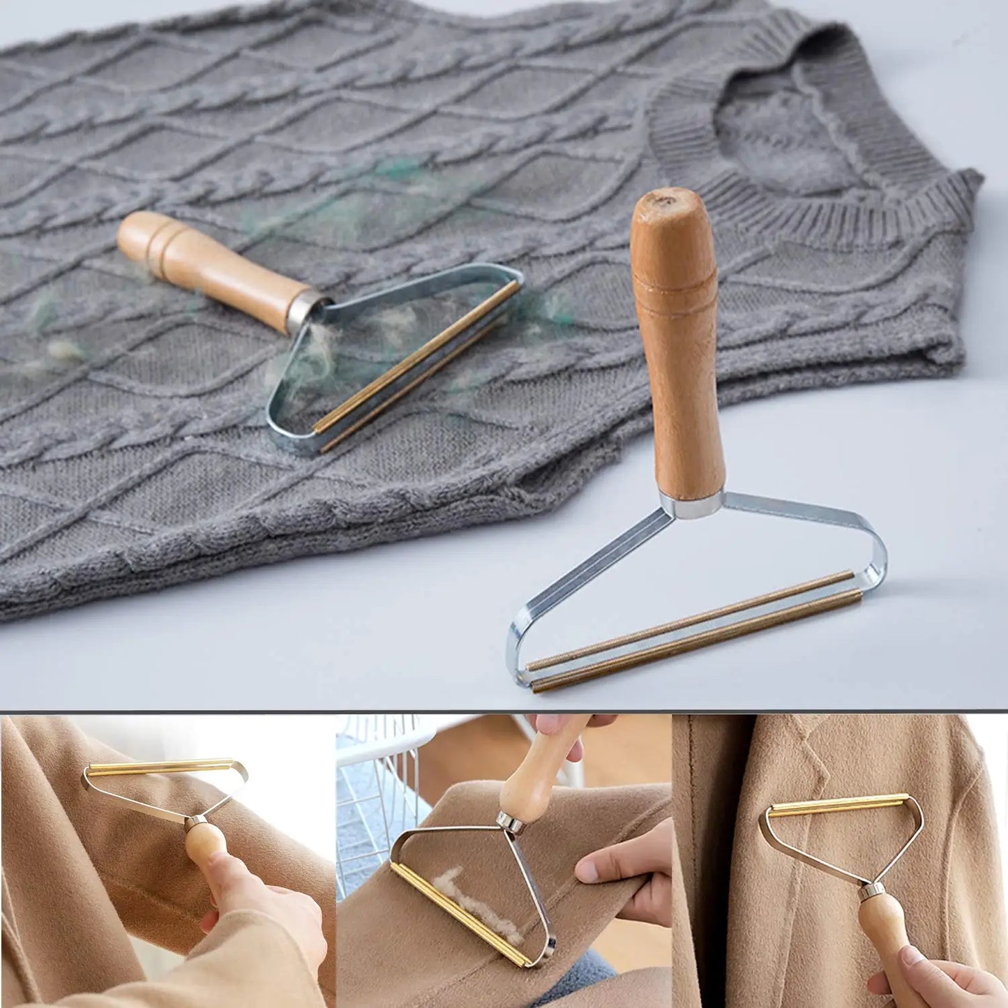 FIBRAFIX – Tragbarer Fusselentferner & Tierhaarbürste | Für Möbel, Teppiche, Kleidung & Polster