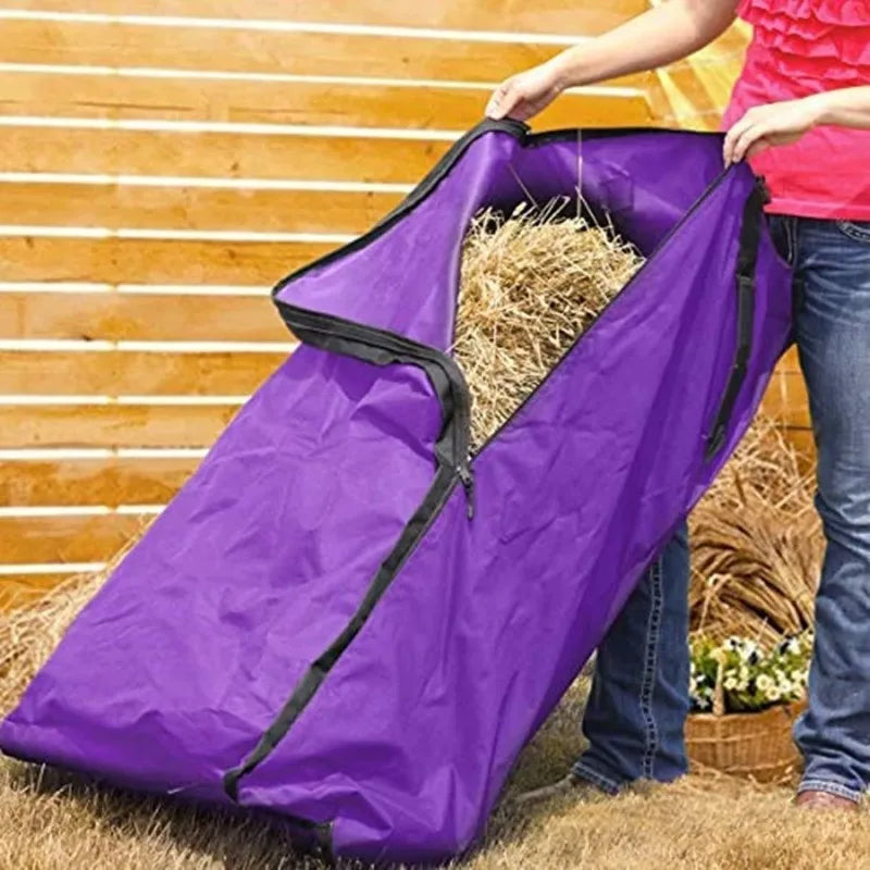 HayGuard Pro – Wasserdichte Heuballen-Transporttas mit Reißverschluss für Pferde & Nutztiere