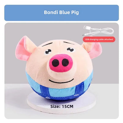 Interaktives, per USB aufladbares Hundespielzeug – Plüschball 15 cm